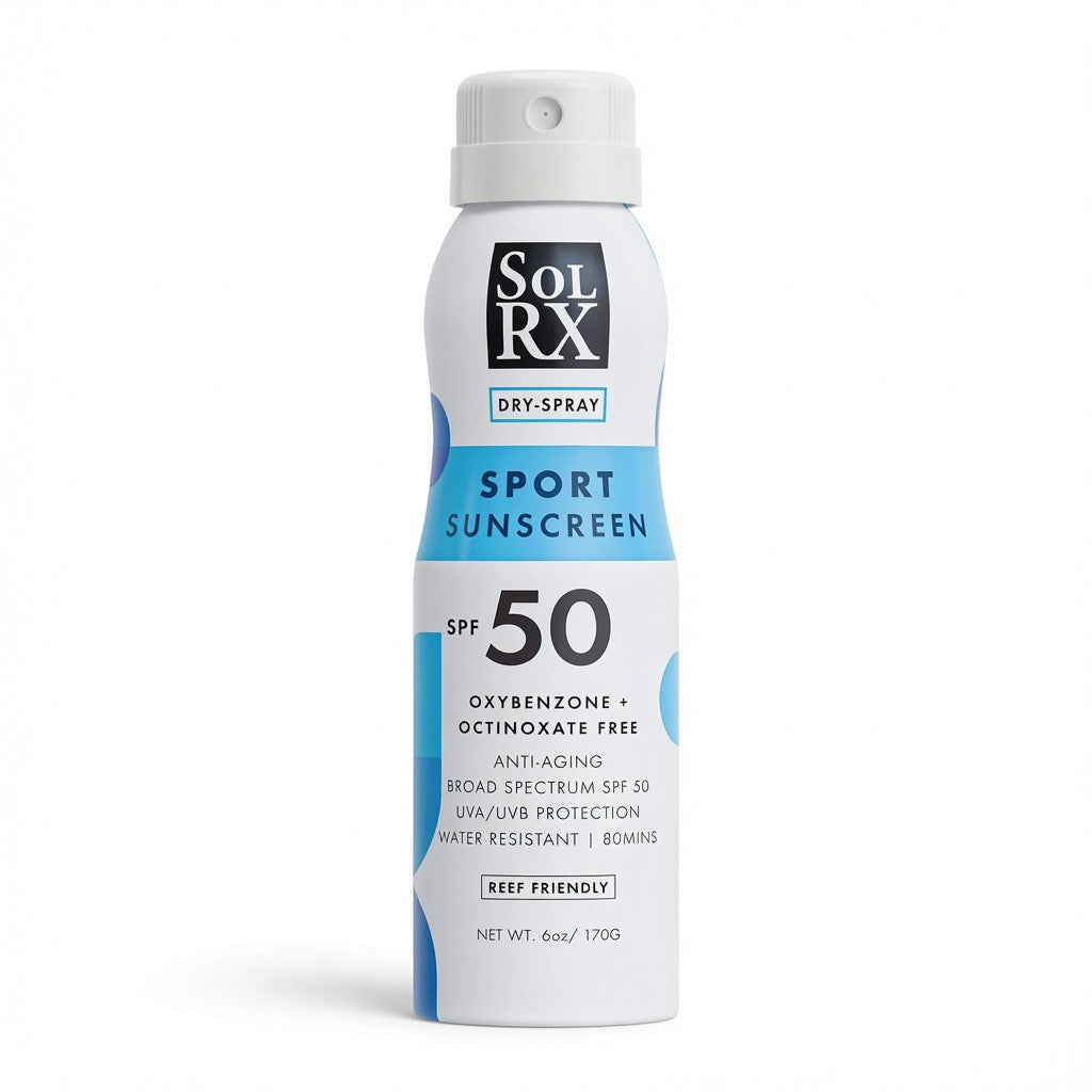 SolRX Sport SPF50 Continuous Spray Sunscreen Water Resistant 170g