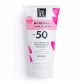 SolRX Mineral SPF 50 Sunscreen; 3.4oz zinc oxide formula for broad-spectrum UVA UVB protection and sensitive skin
